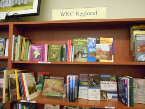 Western North Carolina section in Blue Ridge Books, Waynesville, NC.