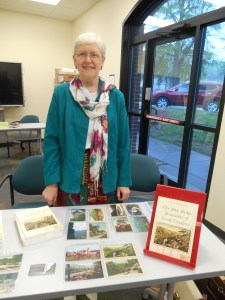Janet at her table at the Local Author Fair in Kannapolis on April 25, 2015.