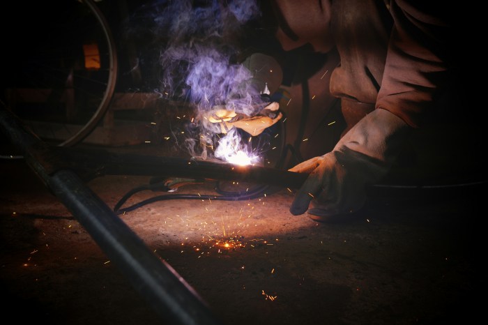 Photo of a metal worker