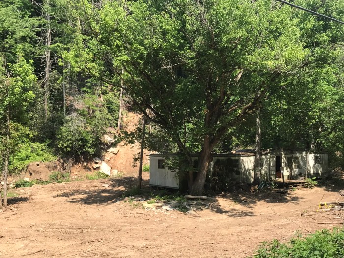 Photo of the ruins of a home destroyed by the Hurricane Helene flooding 