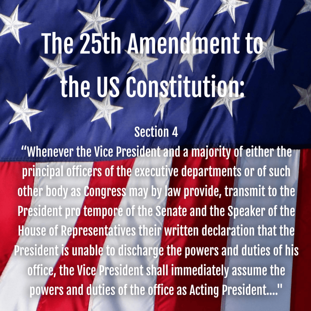 How bad does it have to get before we use the 25th Amendment? – Janet's ...